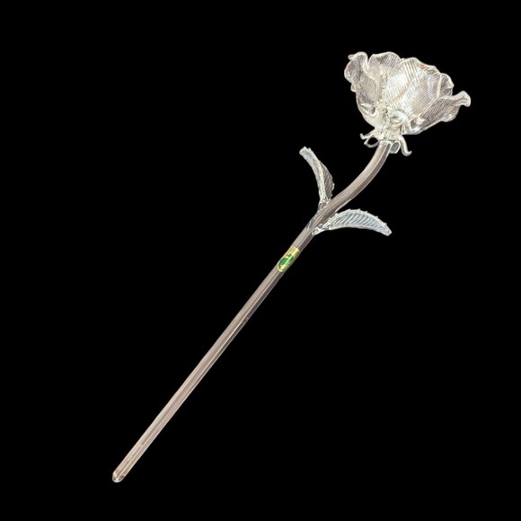 Waterford Art Clear Waterford Crystal Longstem Rose Comes With The